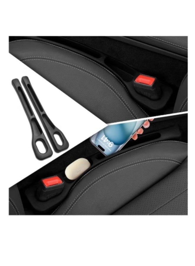 YOUFO Car Seat Gap Organizer with Faux Leather Storage Box, suitable for all phones, cards, and keys, to prevent items from falling between seats. Easy to install. Model Y4890 - Image 5
